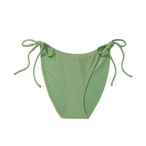 1179 NWT Pink Victoria Secret String Bikini Bottom Wild Grass Green Med